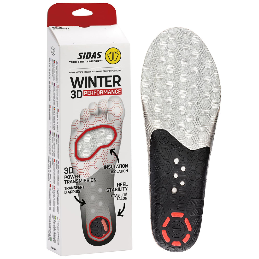 Isolierende Einlegesohlen für den Winter, Winter 3D Performance, Fussstabilität für Winteraktivitäte