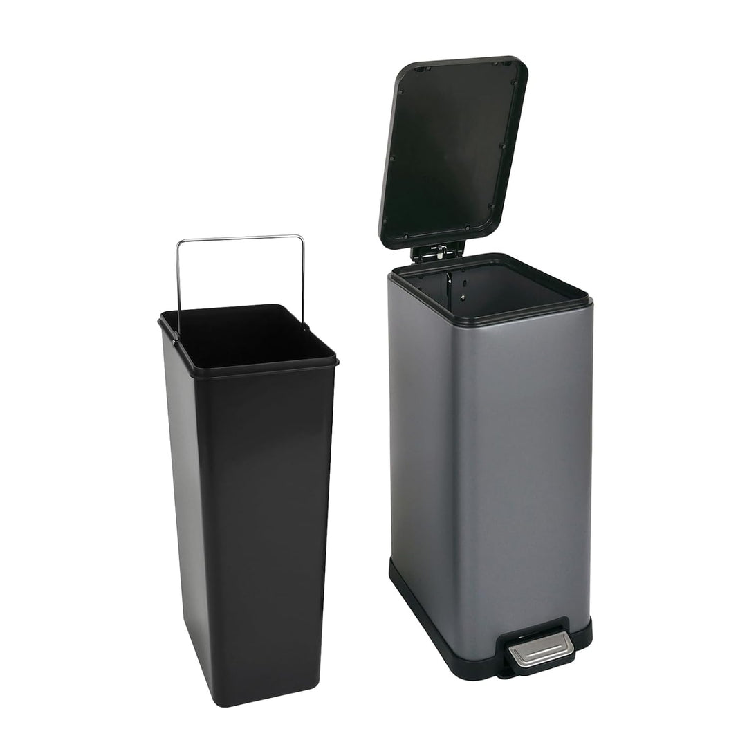 SVITA STM18 Mülleimer Treteimer Tretmülleimer Abfalleimer 18l inkl. Inneneimer Softclose-Deckel Fuss