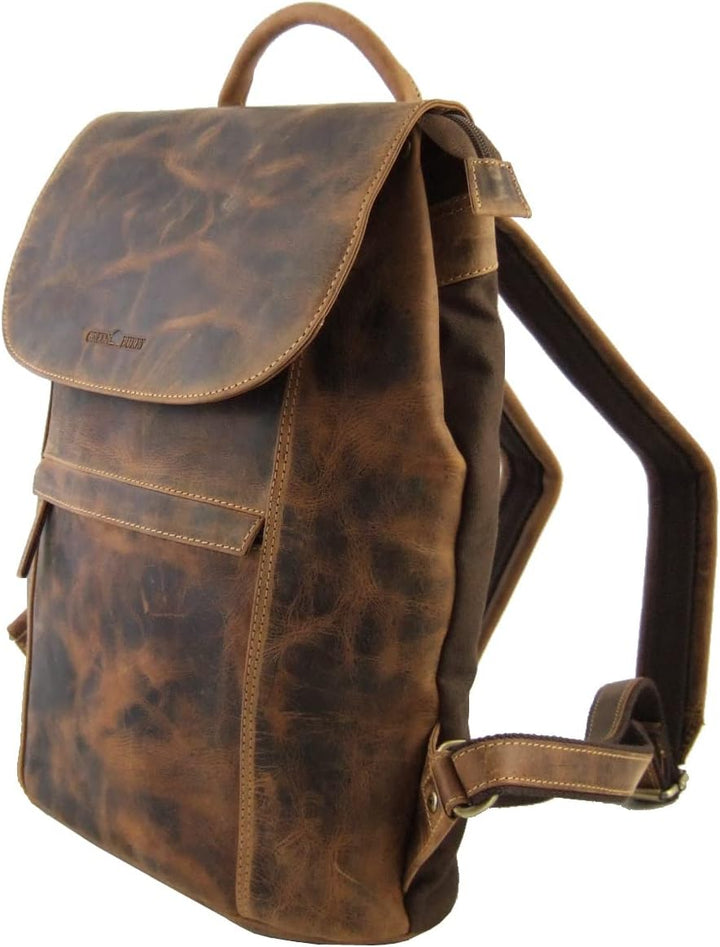 Greenburry Vintage Rucksack Leder 40 cm Laptopfach