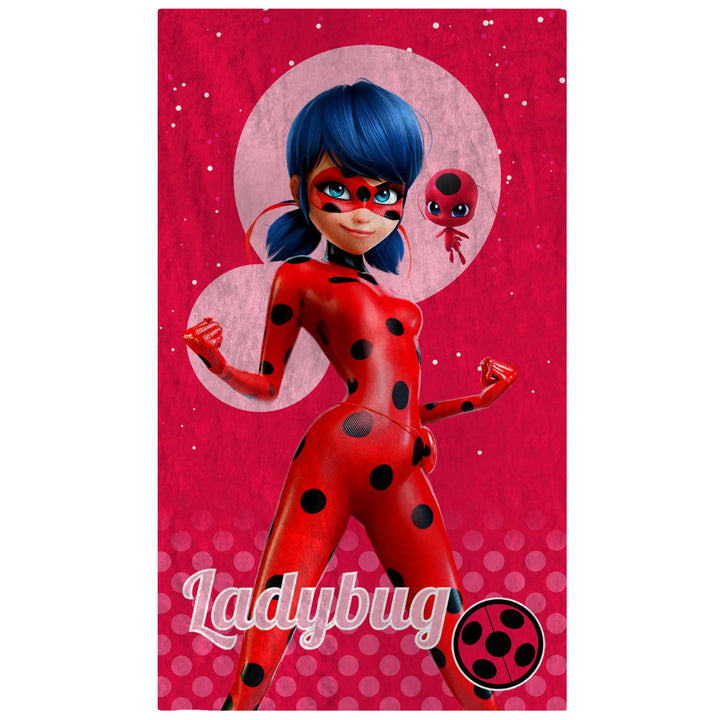 Miraculous Ladybug Supergirl Strandtuch, Baumwolle, 70X120 cm