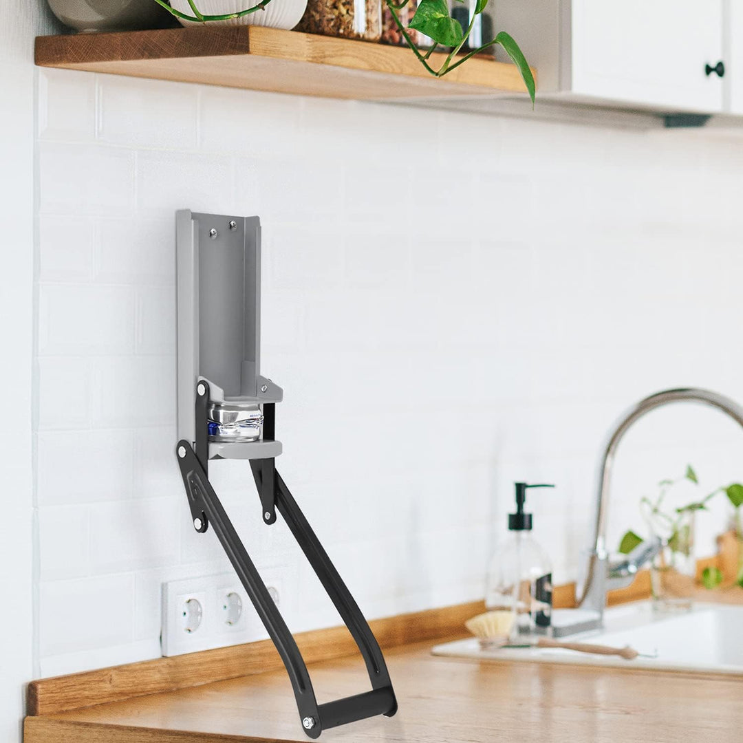 Joeji's Kitchen Dosenpresse Wandmontage - Blechdosenpresse mit Flaschenöffner - Müllpresse für Bier
