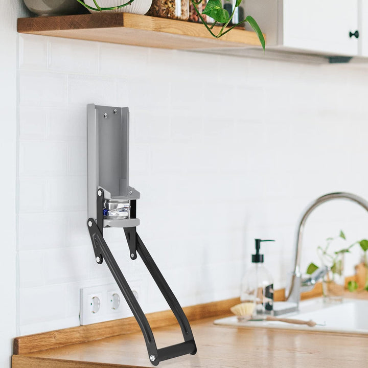 Joeji's Kitchen Dosenpresse Wandmontage - Blechdosenpresse mit Flaschenöffner - Müllpresse für Bier