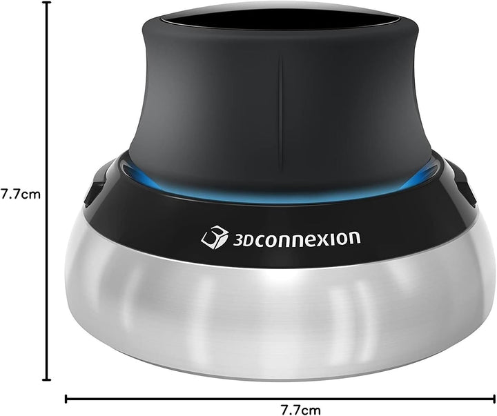 3Dconnexion SpaceMouse Compact (3D-Maus, kabelgebunden), Schwarz