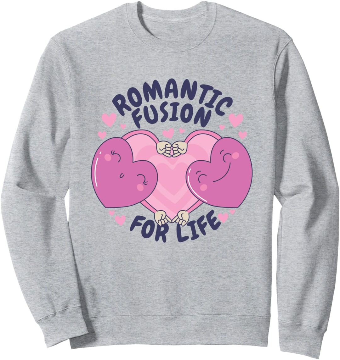 Herzfusion für Geliebter Partner am Valentinstag Sweatshirt