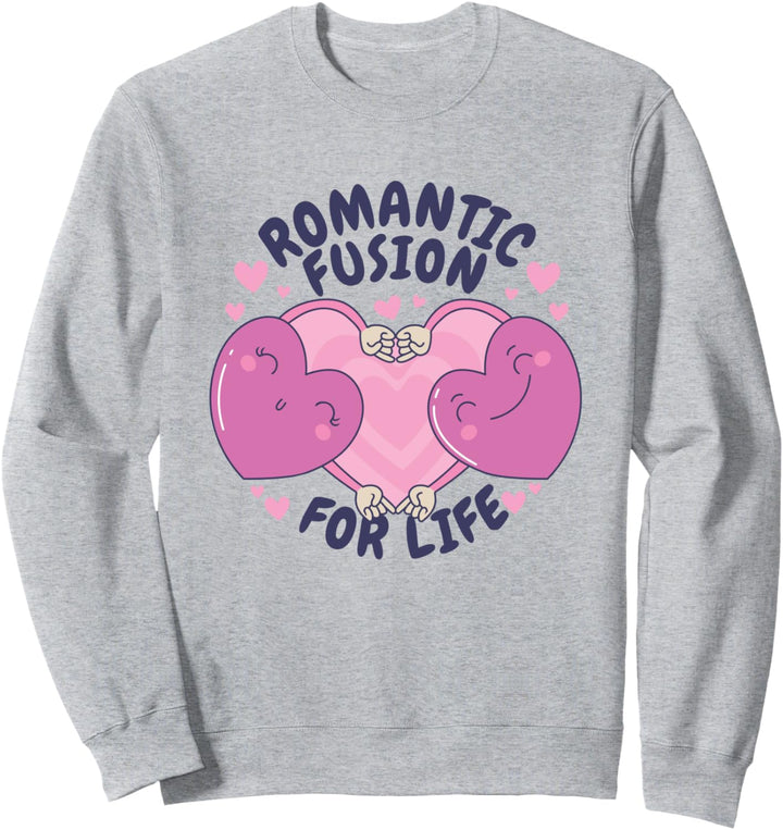 Herzfusion für Geliebter Partner am Valentinstag Sweatshirt
