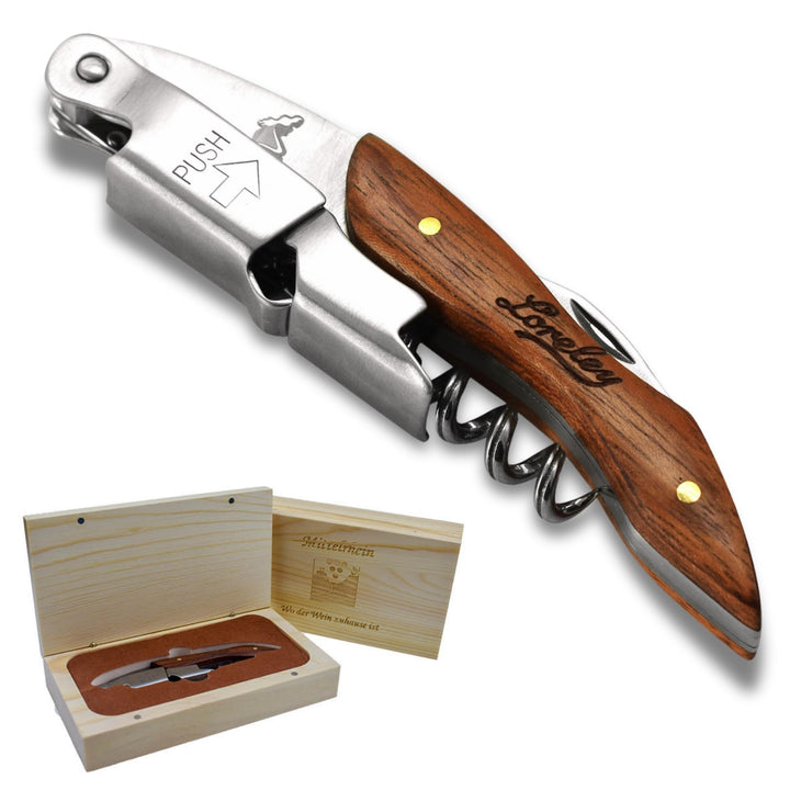 LORELEY MITTELRHEIN Germany Premium Kellnermesser | Korkenzieher | Weinöffner | Flaschenöffner aus O