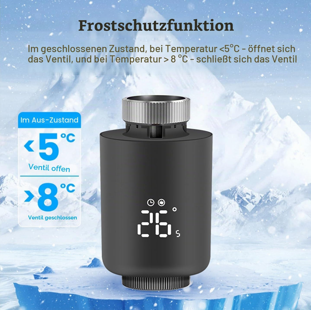 SENCKIT Smart Thermostat Heizkörperventil Programmierbares Thermostatventil, Zigbee Thermostat zur T