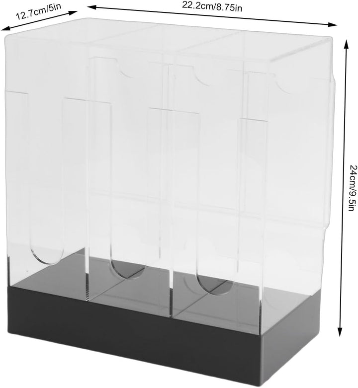 Acryl-Kartenspender, Booster-Pack-Organizer mit 3 Fächern, Stabiler Struktur und Transparenter Ausse