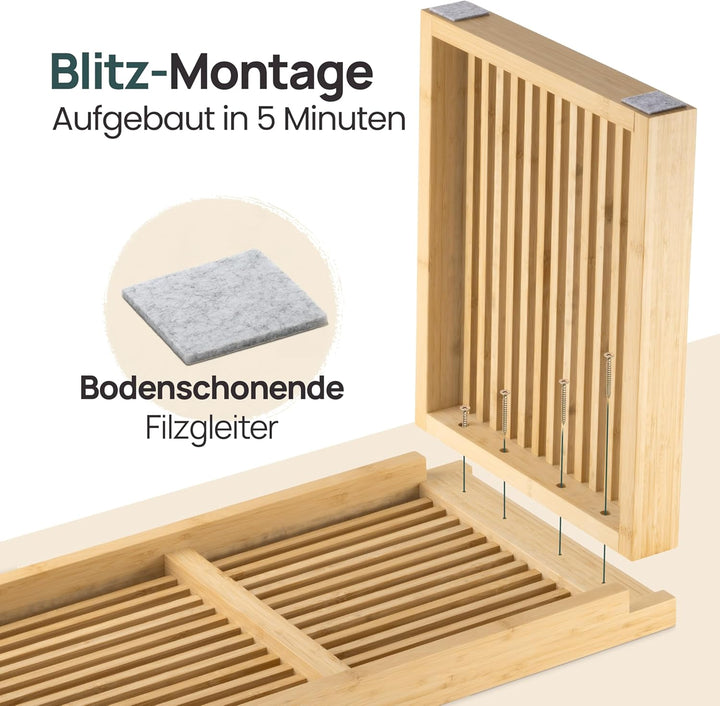 Bambus Sitzbank Mit Stauraum - Sitzbank Flur - Sitztruhe Mit Stauraum | BAM BOO BOX Truhenbank mit S