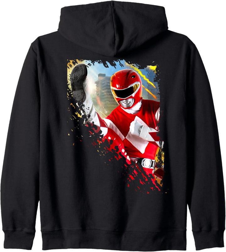 Power Rangers Foto Red Ranger Kick Kapuzenjacke