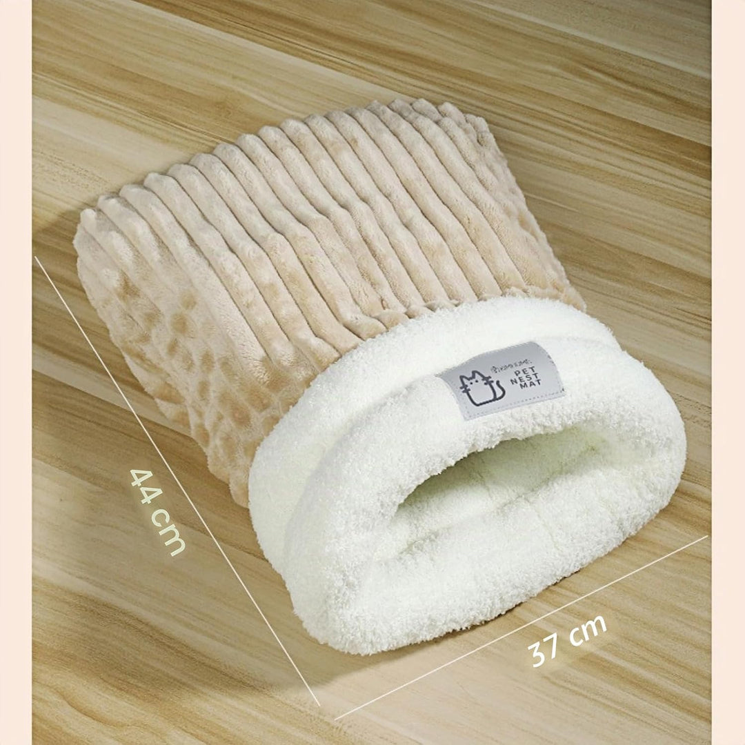 champracer Schlafsack für Katzen Katzenschlafsack Kuschelhöhle Katze Warm Katzenbett Katzensack Gift