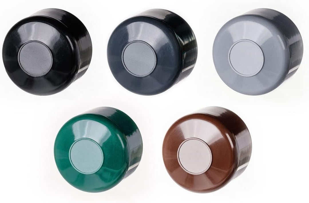 EMFA Zaunpfahlkappe rund 59,8 mm Braun 10 Stück Pfostenkappe rund Zaunpfostenkappen Zaunabdeckung Ku
