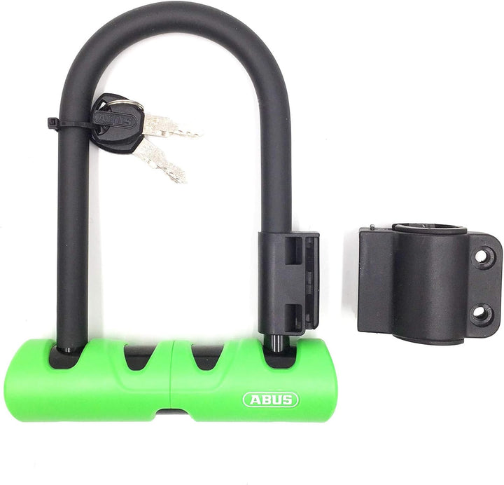 ABUS Bügelschloss Ultra 410 + SH34-Schlosshalterung - Fahrradschloss mit Rundbügel - ABUS-Sicherheit