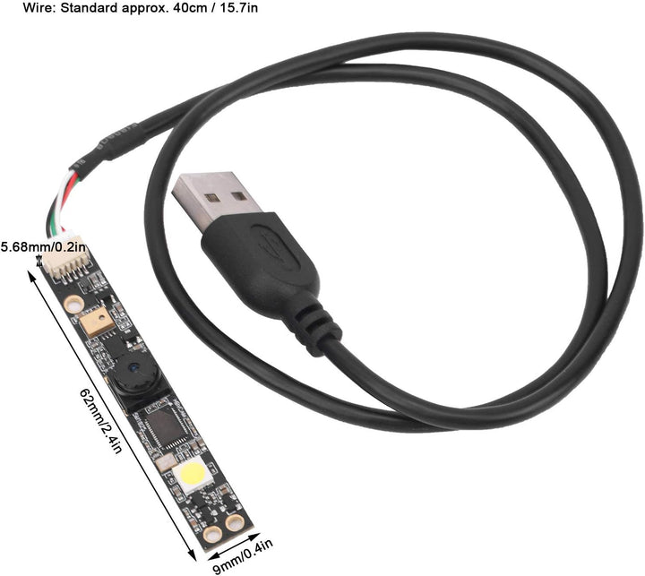 USB Kameramodul, Mini Kamera-Board HD USB-Schnittstelle Webcam Modul 5MP 60 ° Weitwinkel Objektivkam