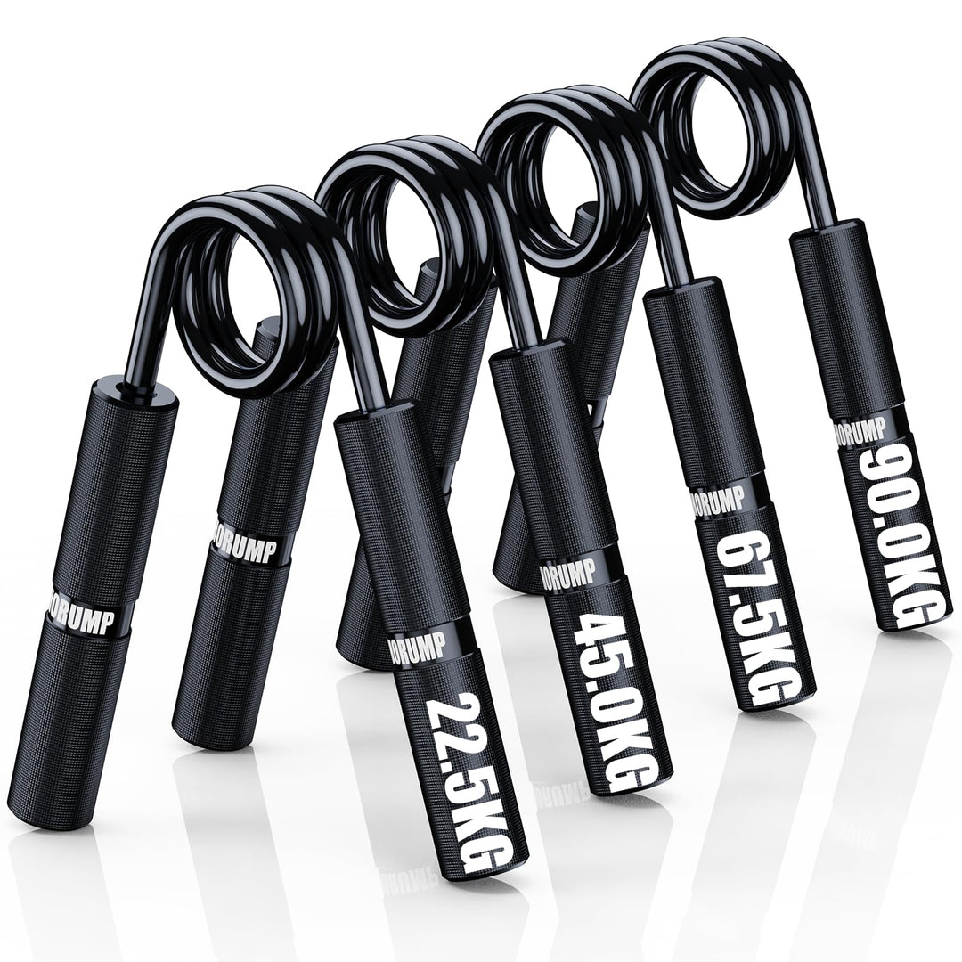 HORUMP Handtrainer Unterarmtrainer 4Pack or 6Pack, 22.5-157.5KG, Metall Griffkraft Trainer Training,