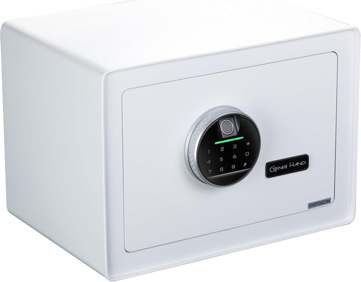 Genie Hand | Digitaler Safe mit Fingerabdruck und Schlüssel, Touchscreen, Anti-Bounce Sicherheitssys