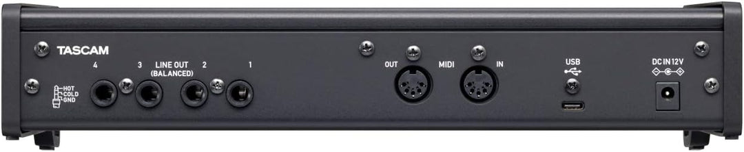 Tascam US-4x4HR 4 Mikrofon 4 IN / 4OUT hochauflösende vielseitige USB-Audio-Schnittstelle (US4x4HR)