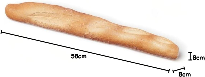 Lebensmittelattrappen 1 Stück Baguette aus Plastik ca. 58 x 8 cm - Backwaren