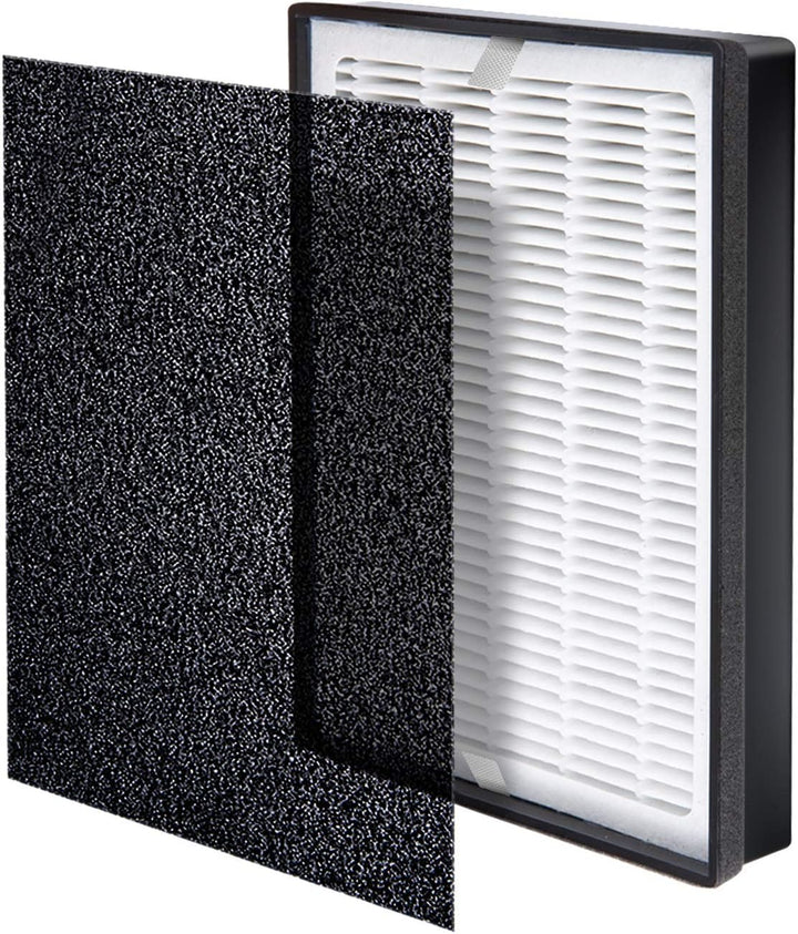 LEVOIT LV-H126 Luftreiniger-Ersatzfilter, echter HEPA-Filter, hocheffizienter Aktivkohlefilter, 3 zu
