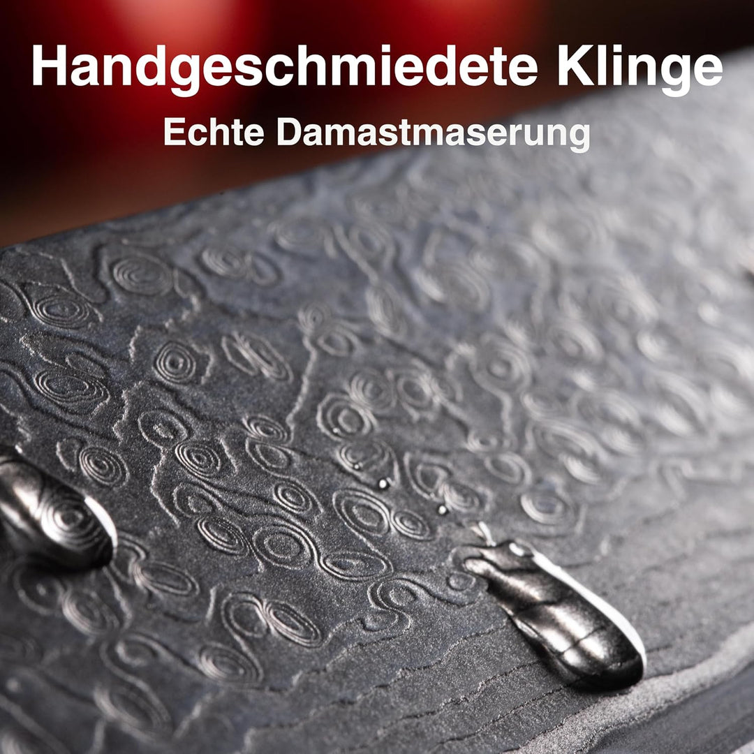 Damastmesser Profi Kochmesser 20cm-Klinge 67 Lagen Damaststahl, Japanisches Kochmesser extrem scharf