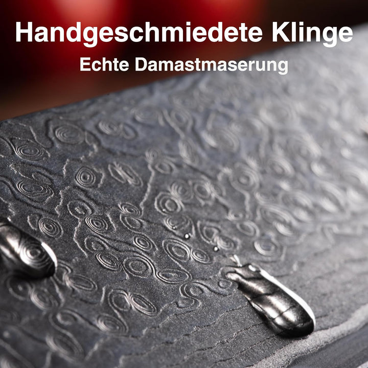 Damastmesser Profi Kochmesser 20cm-Klinge 67 Lagen Damaststahl, Japanisches Kochmesser extrem scharf
