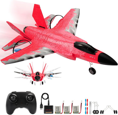 RC Flugzeug,2.4Ghz 2 Kanal F-35 Ferngesteuertes Flugzeug Kämpfer Flugzeug Spielzeug Modell mit Xpilo