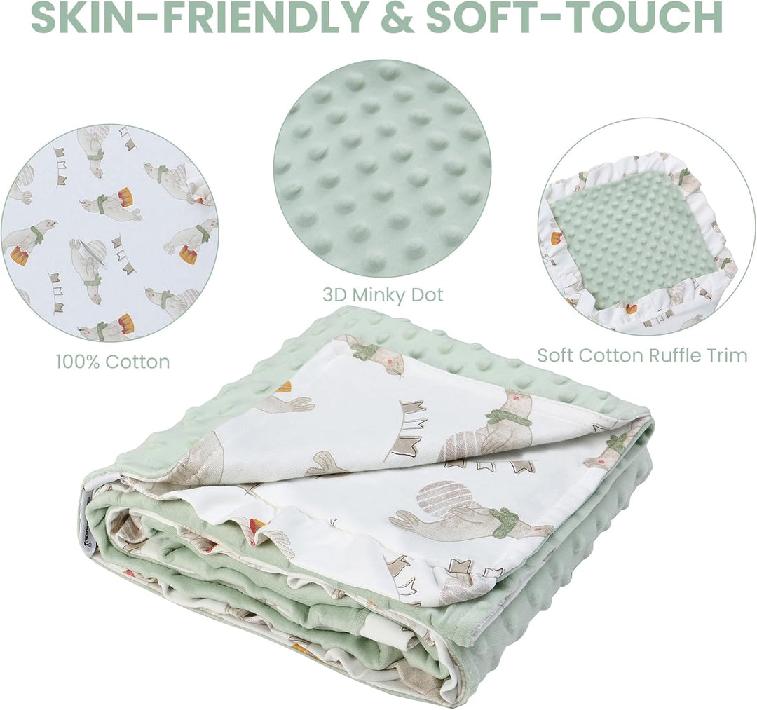 Miracle Baby Einschlagdecke babyschale Sommer für Kinderwagen | Universal 90x90cm, mit 8 Punkt Gurt