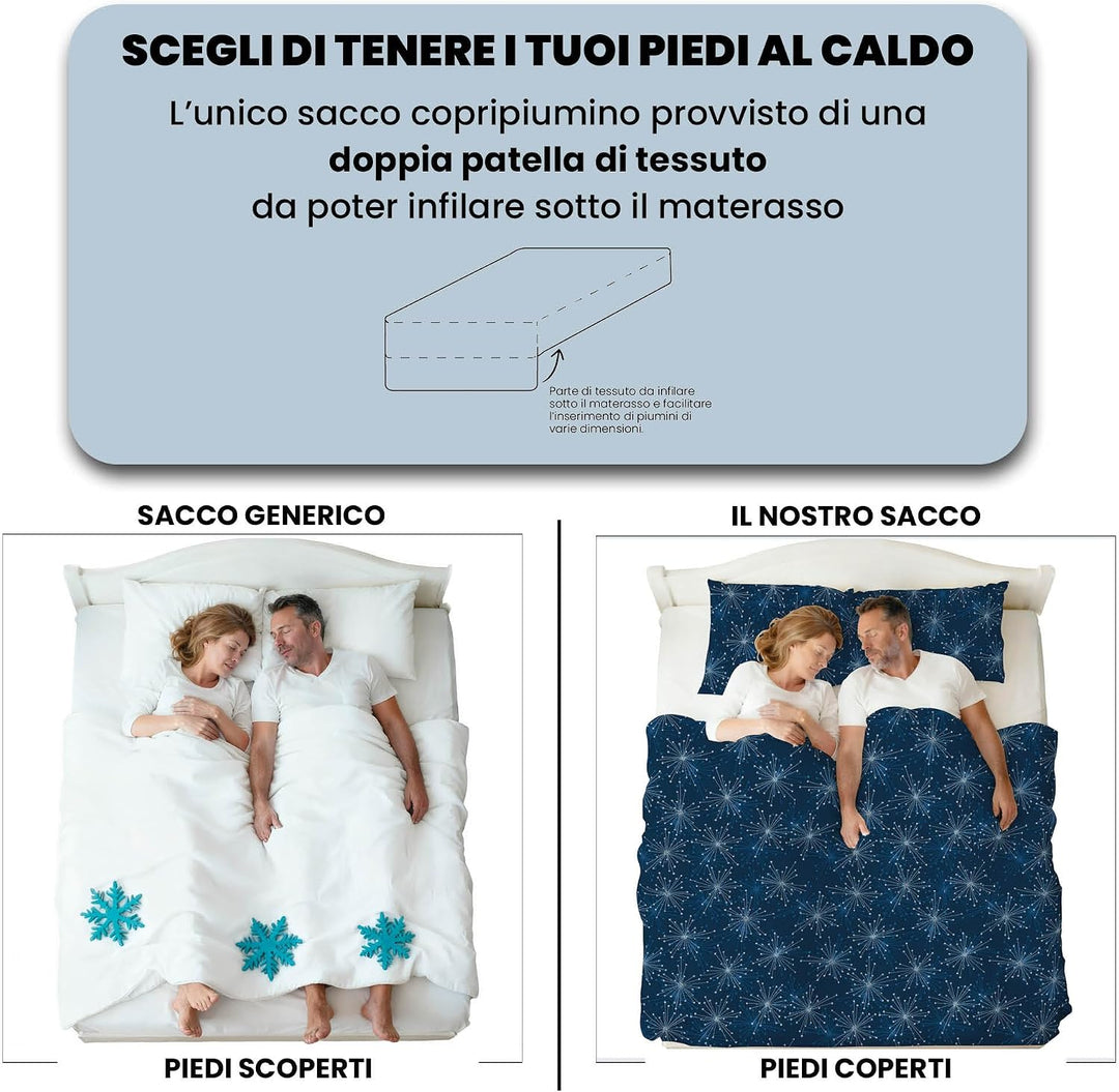Italian Bed Linen MB Home Italy Fashion Bettbezug Set, Fireworks, Doppelbett, Fireworks