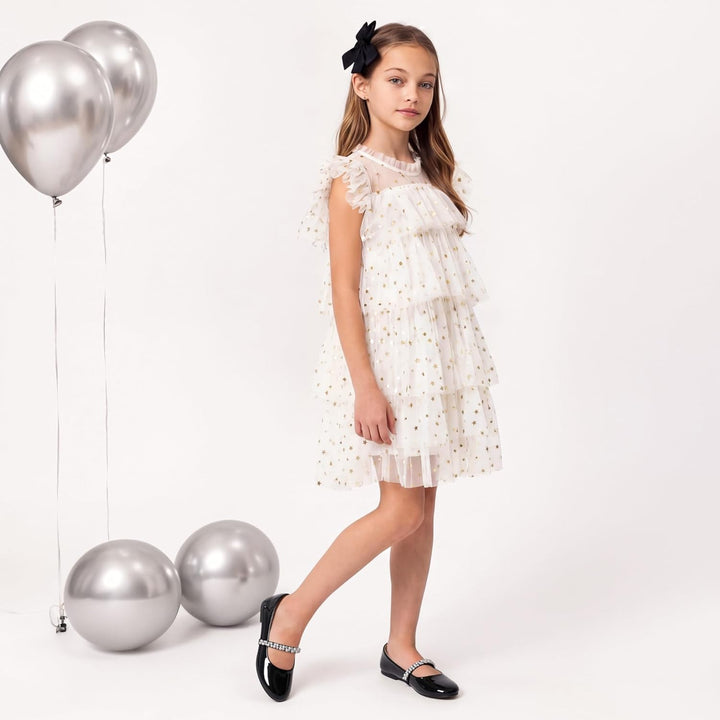 DREAM PAIRS Mädchen Mary Jane Strap Flache Schuhe Ballerinas Prinzessin Schuhe Flache Schulschuhe, S