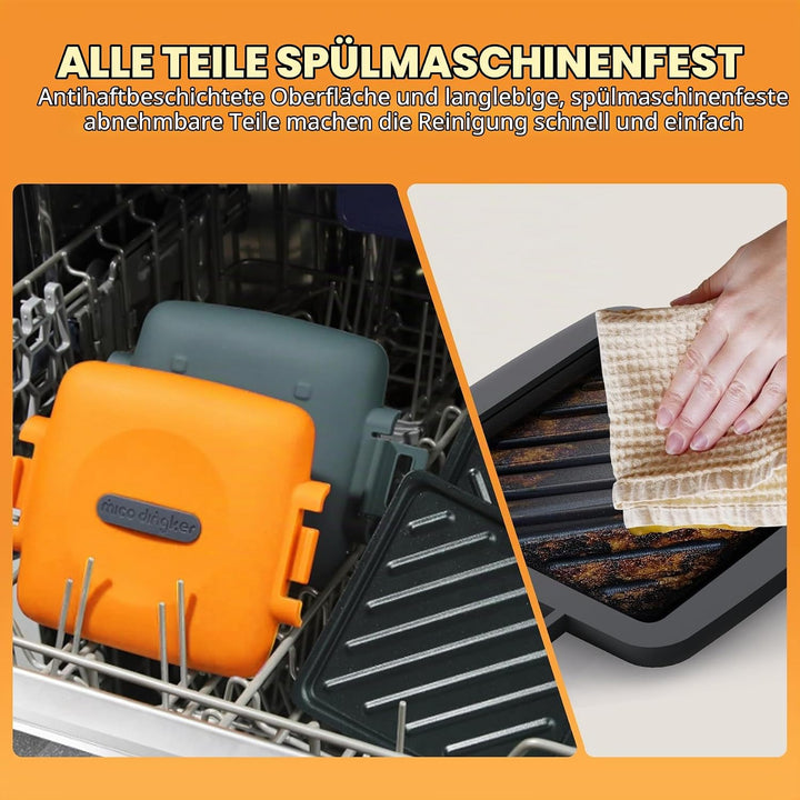 Sandwichmaker, Sandwichtoaster für Mikrowelle, Antihaftbeschichteter Sandwich-Toaster, Panini Sandwi