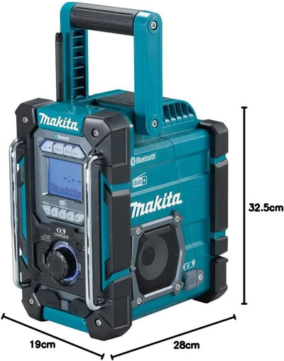 Makita Baustellenradio DMR116 - ohne Akku und Ladegerät - Auxiliary Blau,schwarz