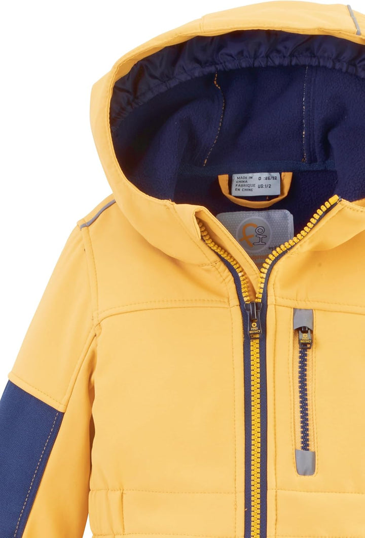 first instinct by killtec Jungen Fiow 35 Mns Onpc Softshell Overall mit Kapuze 86-92 dark sun, 86-92