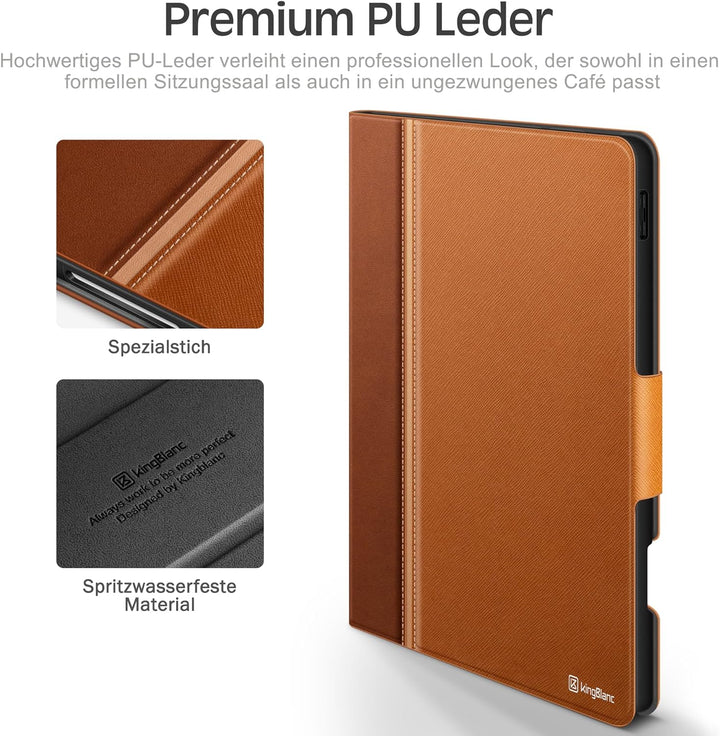 KingBlanc iPad Pro 11 Zoll Hülle 4. Generation (2022)/3./2./1. Gen (2021/2020/2018) mit Apple Pencil