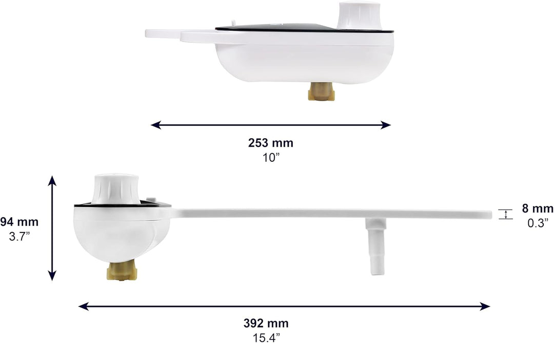 KMINA - Bidet Aufsatz für Toilette Kaltwasser, Schlauchlänge 80 cm, Toilettensitz, WC Dusche, Nicht