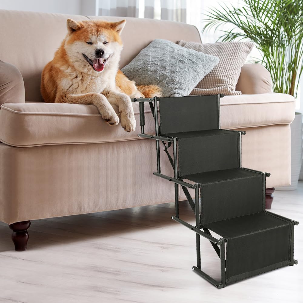 Hunderampe I bis zu 75 kg, faltbare Hundetreppe, Hunderampe I Auffahrrampen für kleine und grosse Hu