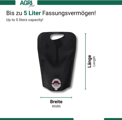 AGRI plus Standbeutel 20 Stück 3,0 Liter schwarz | Anzahl und Grösse wählbar | Bag in Box Beutel 0,7