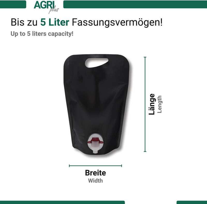 AGRI plus Standbeutel 20 Stück 3,0 Liter schwarz | Anzahl und Grösse wählbar | Bag in Box Beutel 0,7