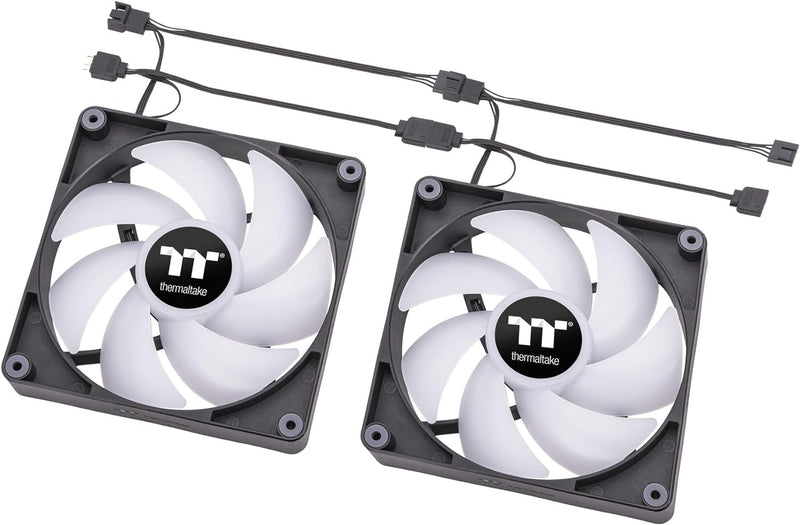 Thermaltake CT140 ARGB Sync PC Cooling Fan | 2 Pack, Schwarz