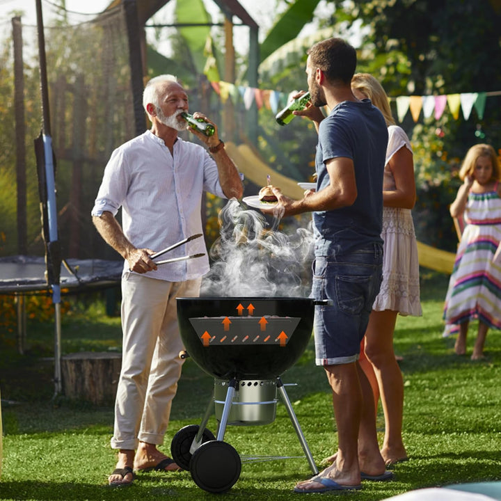 Edelstahl Kohlekorb für Weber 57cm Kugelgrill und Andere Ähnliche Holzkohlegrills, Charcoal Briquet