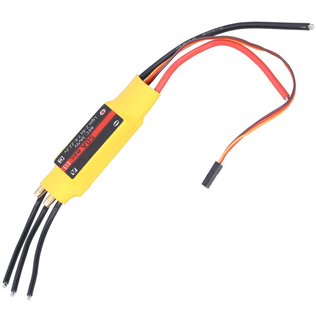ciciglow Elektronischer Geschwindigkeitsregler, 50A 2-Wege-RC-Boot-Regler für RC-Bootsmodell