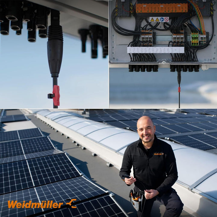 10 Stück Weidmüller 1422030000 PV-Stick PV Steckverbinder I Photovoltaik-Steckverbinderset 1.500 V D
