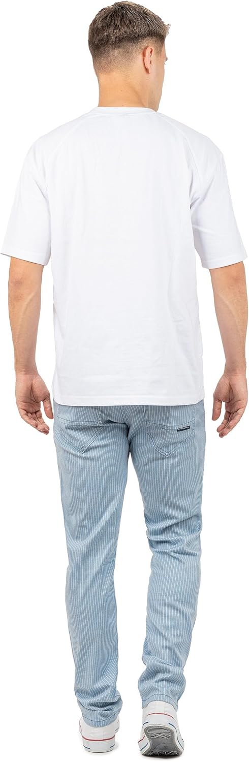 Cipo &amp; Baxx Herren Slim Fit Hose Stoffhose im modernen Look, 30W / 32L Blau - 02