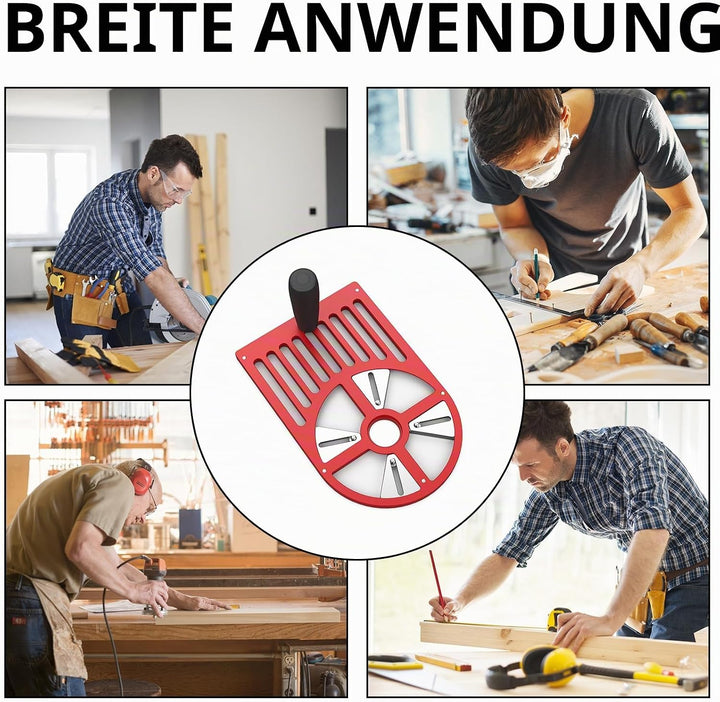 Oberfräse Grundplatte, 2-In-1Aluminiumlegierung Kantenfräse Grundplatte, Holztrimmer Basis für 65mm
