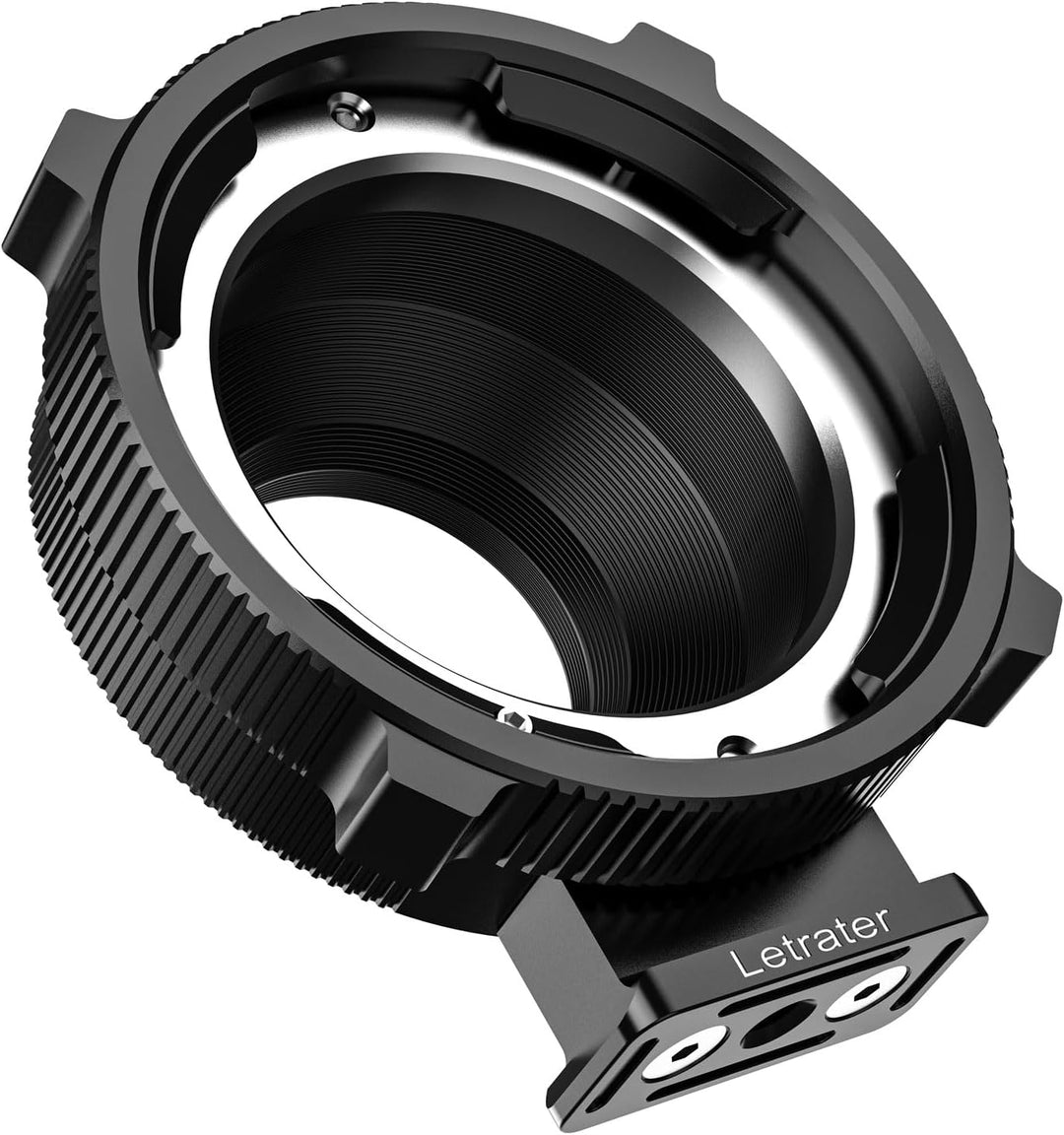 Letrater PL-FX cine Objektivadapter Konverter für Fujifilm X-Mount Kameras X-Pro1, X-E1, Mattschwarz