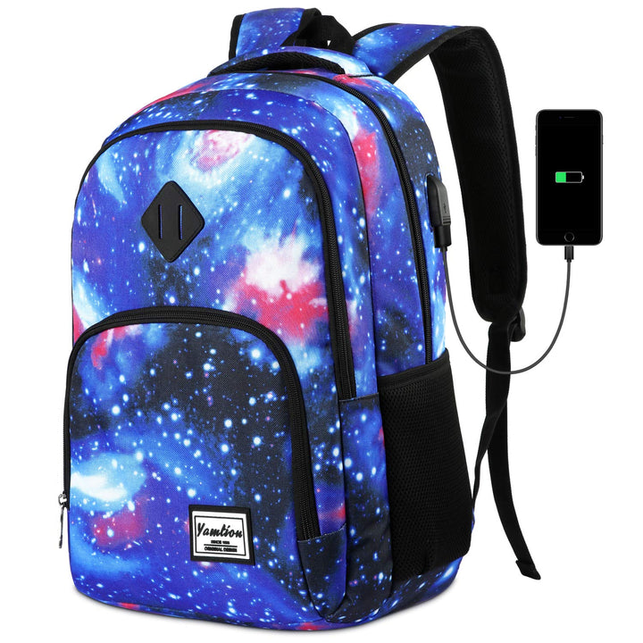 YAMTION Schulrucksack Mädchen Teenager,Schulrazen Teenager Schultasche Jungen Teenager mit 15.6 Zoll
