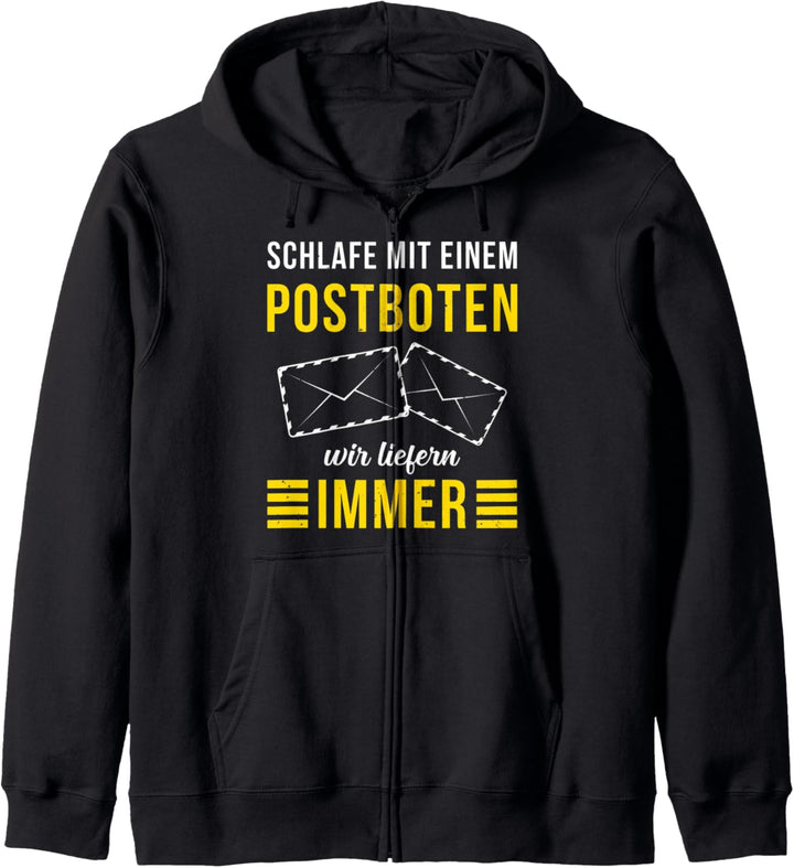 Postbote I Brief Post Pakat Spruch Motiv für Briefzusteller Kapuzenjacke