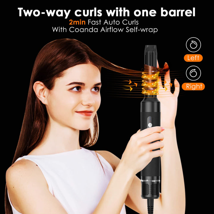 7 in 1 Haarstyler, UKLISS Föhnbürste mit Haartrockner 110000 U/Min Hochtouriger Motor, Warmluftbürst
