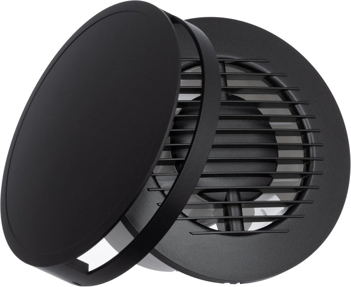 Ø 100mm Anthrazit Badlüfter - Ventilator mit Kugellager - Lüfter für Effiziente Belüftung im Bad Kuc