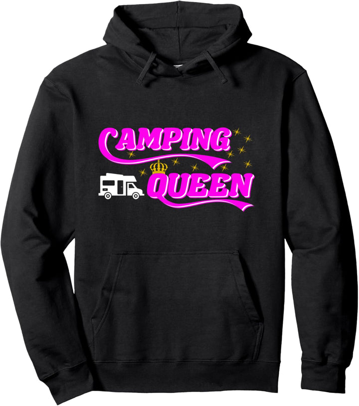 Queen Wohnwagen Camping Wohnmobil Frauen Camper Campen Zelt Pullover Hoodie