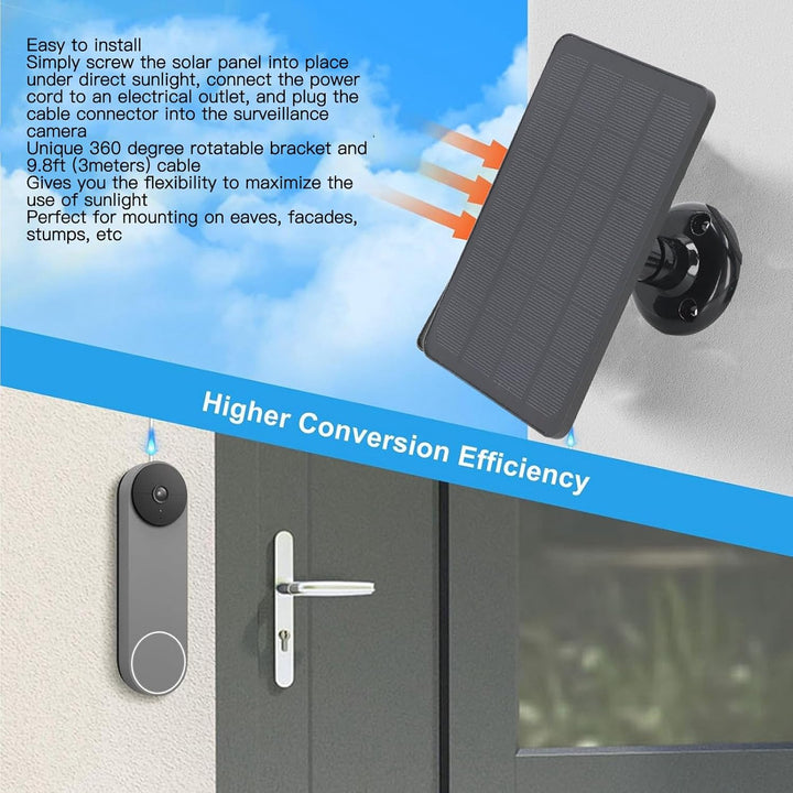 10 W Solarpanel Ladegerät Netzteil für Pro 3 für Pro 4, 9,8 Fuss/ IP65 Wasserdichtes Magnetisches La